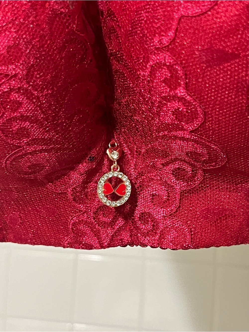 Lace Push-Up Bra Duo - Red & Navy Bundle - Picture 13 of 15